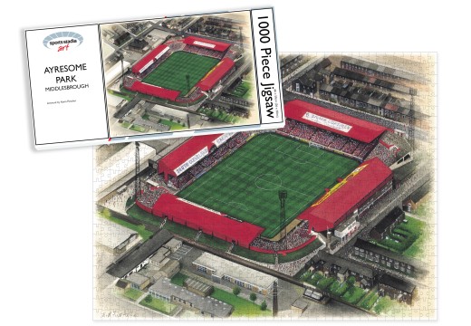Middlesbrough FC Ayresome Park Stadium Art Jigsaw Puzzle