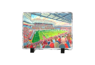 Liverpool FC Anfield Stadium Art Slate Presentation
