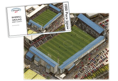 Derby County FC Baseball Ground Stadium Art Jigsaw Puzzle