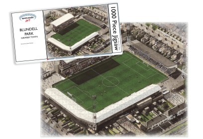 Grimsby Town FC Blundell Park Stadium Art Jigsaw Puzzle