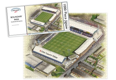 Oldham Athletic FC Boundary Park Stadium Art Jigsaw Puzzle