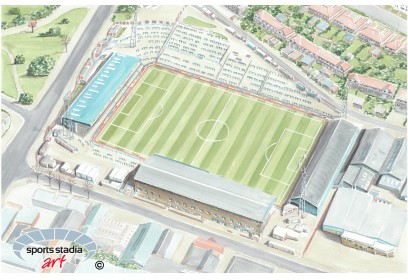 Brighton & Hove Albion FC Goldstone Ground Stadium Wall Art Print 