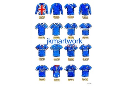 Chesterfield Retro Shirts Wall Art Print