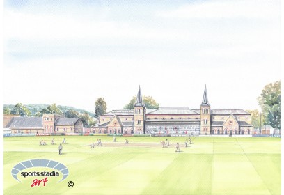 Gloucestershire Cricket Cheltenham College Ground Stadium Wall Art Print