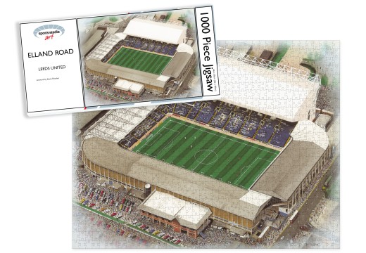 Leeds United FC Elland Road Stadium Art Jigsaw Puzzle
