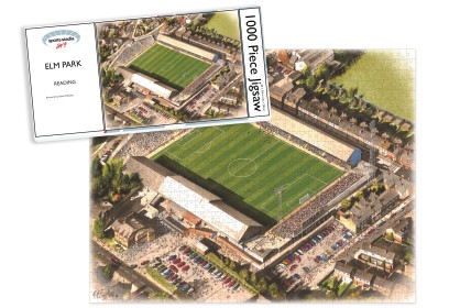 Reading FC Elm Park Stadium Art Jigsaw Puzzle