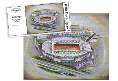 Arsenal FC Emirates Stadium Art Jigsaw Puzzle