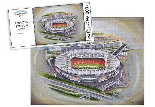 Arsenal FC Emirates Stadium Art Jigsaw Puzzle