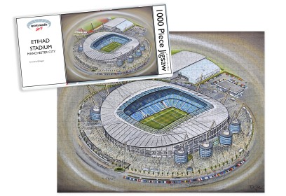 Manchester City FC Etihad Stadium Art Jigsaw Puzzle