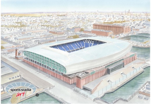 Everton FC Hill Dickinson Stadium Wall Art Print