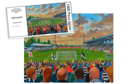 Darlington FC Feethams Stadium Fine Art Jigsaw Puzzle