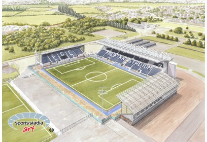 Falkirk FC Stadium Wall Art Print