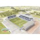 Falkirk FC Stadium Wall Art Print