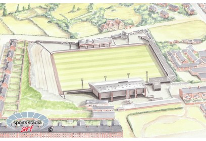 Accrington Stanley FC Peel Park Stadium Wall Art Print