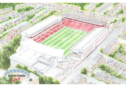Arsenal FC Highbury Stadium Wall Art Print