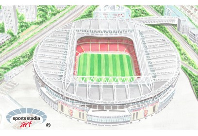 Arsenal FC Emirates Stadium Study 1 Wall Art Print