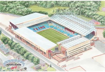 Aston Villa FC Villa Park Stadium Study 2 Wall Art Print