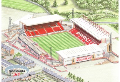 Barnsley FC Oakwell Stadium Wall Art Print