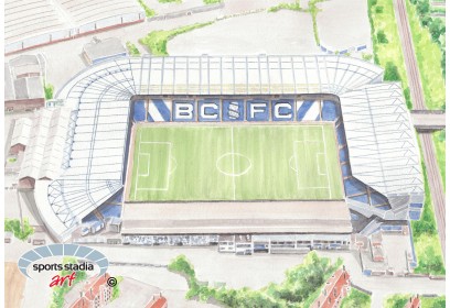 Birmingham City FC St Andrews Stadium Wall Art Print