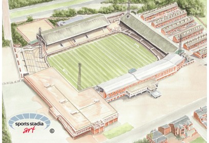Bolton Wanderers FC Burnden Park Stadium Wall Art Print