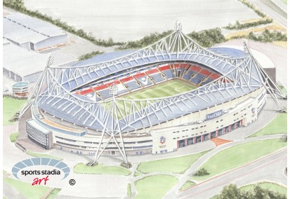 Bolton Wanderers FC Reebok Stadium Wall Art Print