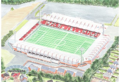 AFC Bournemouth Dean Court Stadium Wall Art Print