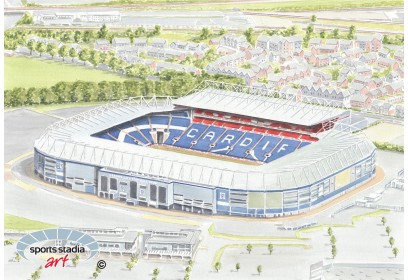 Cardiff City Stadium Wall Art Print