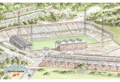 Charlton Athletic FC The Old Valley Stadium Wall Art Print