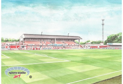 Cheltenham Town FC Inside Whaddon Road Stadium Wall Art Print