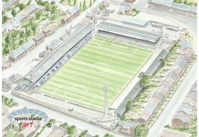 Chesterfield FC Saltergate Stadium Wall Art Print