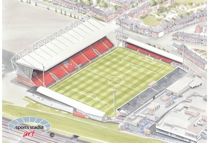 Crewe Alexandra FC Gresty Road Stadium Wall Art Print