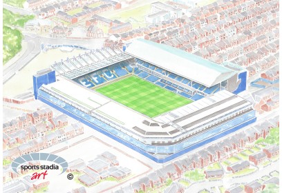 Everton FC Goodison Park Stadium Wall Art Print