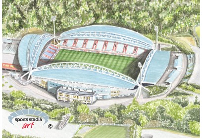 Huddersfield Town FC Kirklees Stadium Wall Art Print