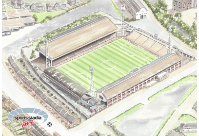 Huddersfield Town FC Leeds Road Stadium Wall Art Print