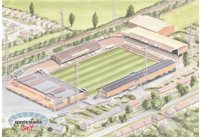 Hull City FC Boothferry Park Stadium Wall Art Print