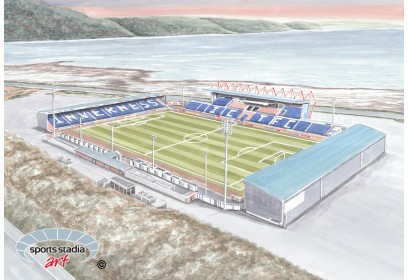 Inverness Caledonian Thistle FC Caledonian Stadium Wall Art Print