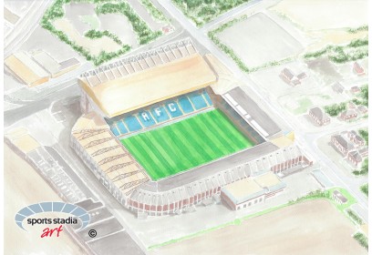 Leeds United FC Elland Road Stadium Wall Art Print