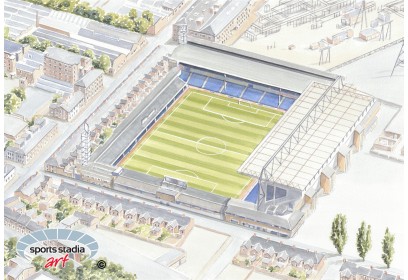 Leicester City FC Filbert Street Stadium Wall Art Print