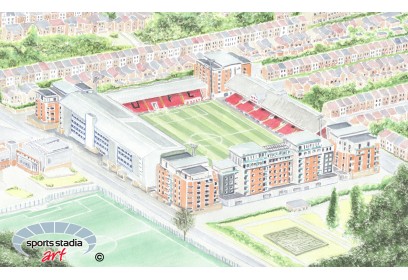 Leyton Orient FC Brisbane Road Stadium Wall Art Print