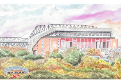 Liverpool FC Outside Anfield Stadium Wall Art Print