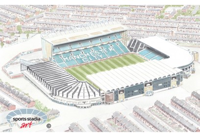Manchester City FC Maine Road Stadium Wall Art Print