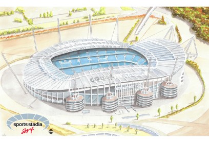 Manchester City FC Etihad Stadium Wall Art Print