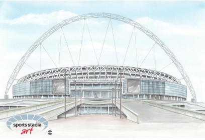 Wembley Way Olympic Stadium Wall Art Print
