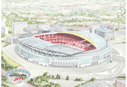 Wembley Stadium Study 2 Wall Art Print