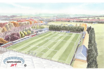 Swindon Supermarine FC Webbswood Stadium Wall Art Print