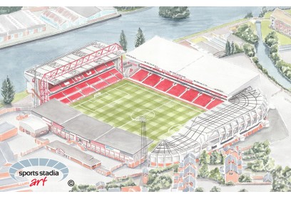 Nottingham Forest FC City Ground Stadium Wall Art Print