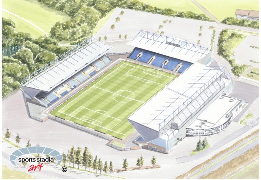 Oxford United FC Kassam Stadium Wall Art Print