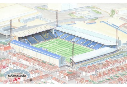 Portsmouth FC Fratton Park Stadium Wall Art Print