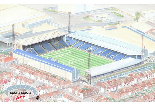 Portsmouth FC Fratton Park Stadium Wall Art Print