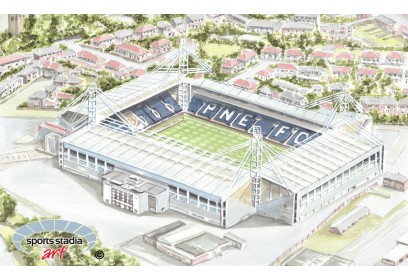 Preston North End FC Deepdale Stadium Wall Art Print